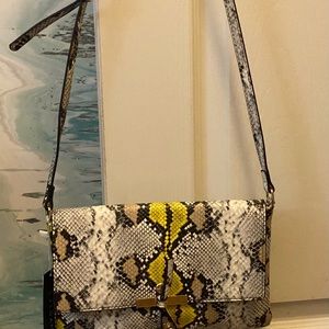 Snake skin print crossbody